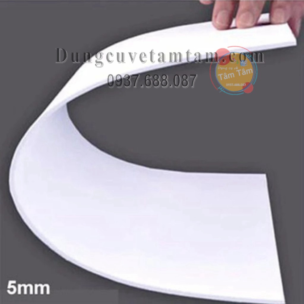 Bìa Mô Hình Foam, Tấm Formex,Tấm PVC Foam làm mô hình dày 2mm/3mm/5mm/8mm-Size A2-Ship hỏa tốc -Dụng cụ vẽ tâm tâm