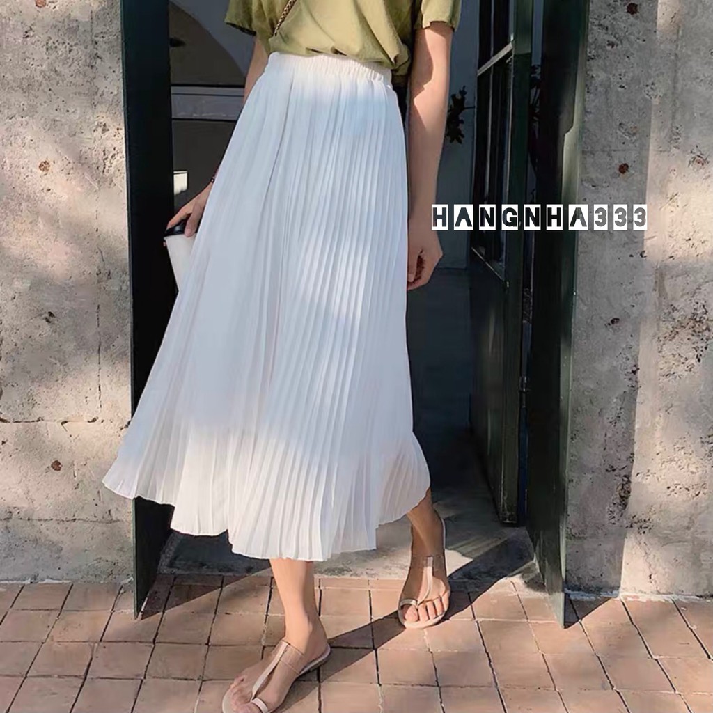 ⭕LOẠI 1 || Chân váy dáng dài dập ly basic đơn giản dễ phối đồ ULZZANG (Hình thật cuối) | BigBuy360 - bigbuy360.vn