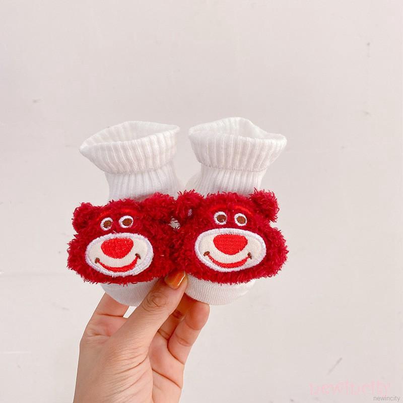 Vớ chống trượt kiểu dáng hoạt hình dễ thương phong cách Hàn Quốc cho bé