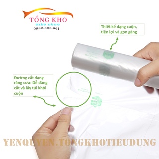Túi đựng thực phẩm tự hủy sinh học ECO GREEN 100 túi 15*25, 17*28, 20*30