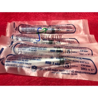 [BÁN CHẠY] Bơm tiêm 5ml/cc Vinahankook (Hộp 100 cái)