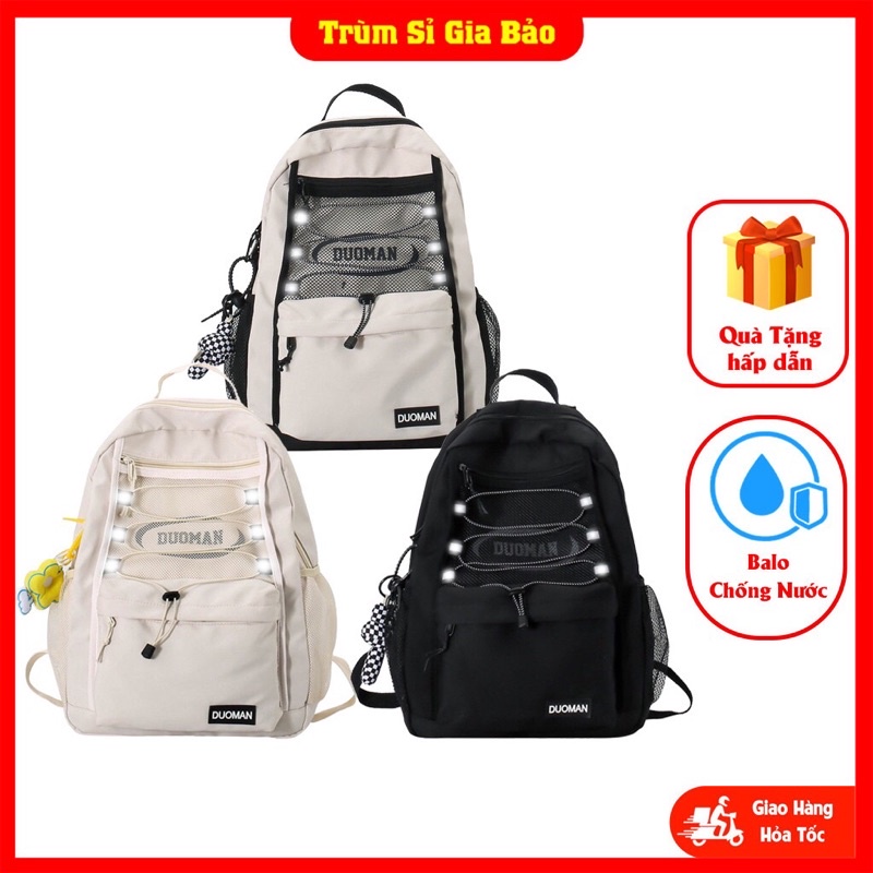 Cặp đi học nam nữ Ulzzang basic thời trang, balo túi sách laptop - du lịch phong cách Unisex cho học sinh, sinh viên