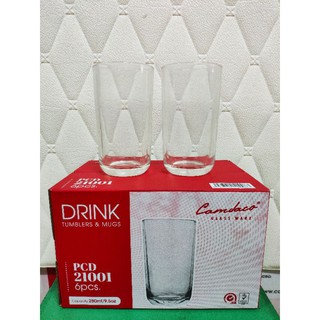Bộ 12 ly thủy tinh bầu cao uống cafe 280ml
