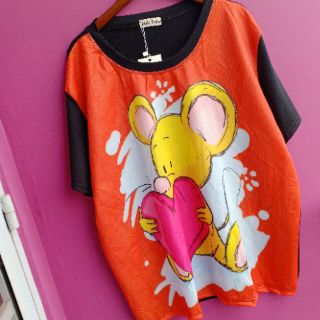 áo thun thái bigsize hình chuột