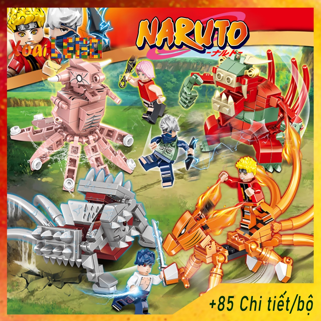 Đồ chơi lắp ráp, lego naruto Thu phục vĩ thú mẫu NO.8228 +85 chi tiết/bộ