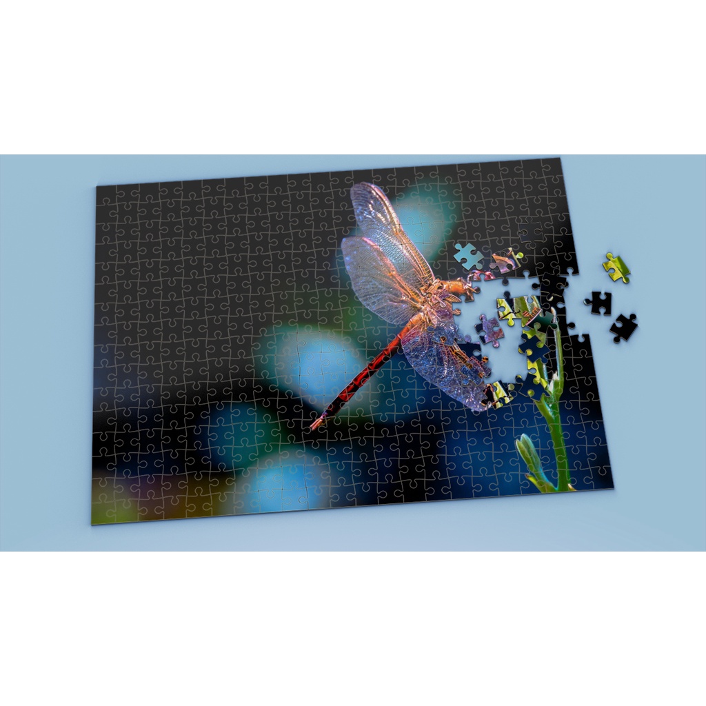Tranh ghép hình DRAGONFLY - Mẫu 6 - Nhận in theo yêu cầu