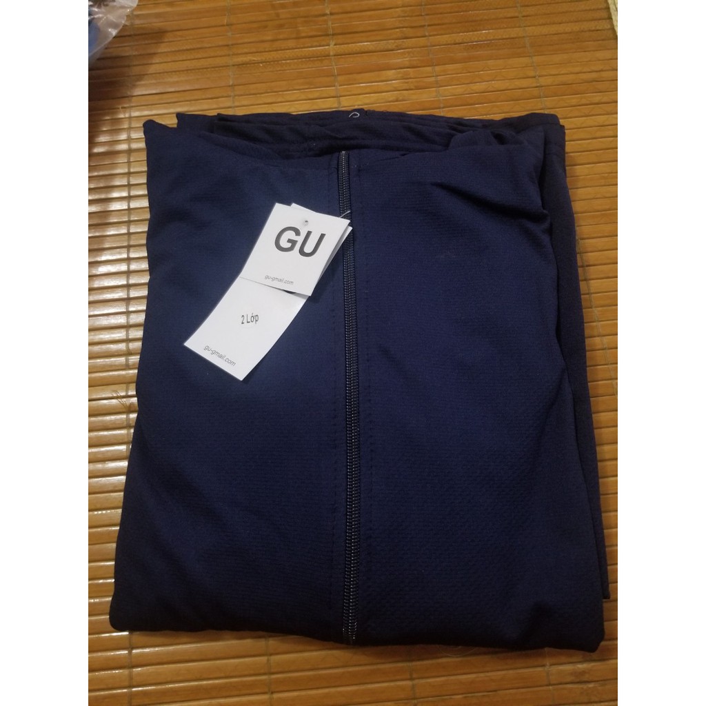 Áo chống nắng toàn thân thời trang GU vải 2 lớp thoáng mát chống tia UV bản cao cấp | BigBuy360 - bigbuy360.vn
