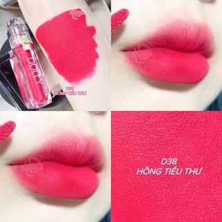 Son Lì Son Kem DOLLY DIAMOND VELVET Không Chì Cao Cấp Chính Hãng Màu hồng tiểu thư