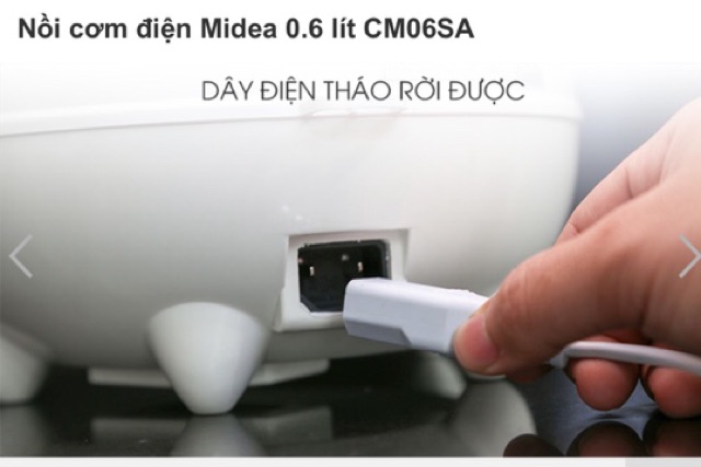 [Mã 267ELSALE hoàn 7% đơn 300K] Nồi cơm điện Midea 0,6L - Con lợn