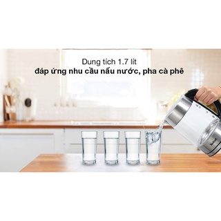 Bình đun siêu tốc thủy tinh 1.7L Tefal KI772D38