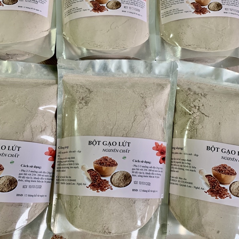 1kg Bột gạo lứt rang sẵn nghiền mịn