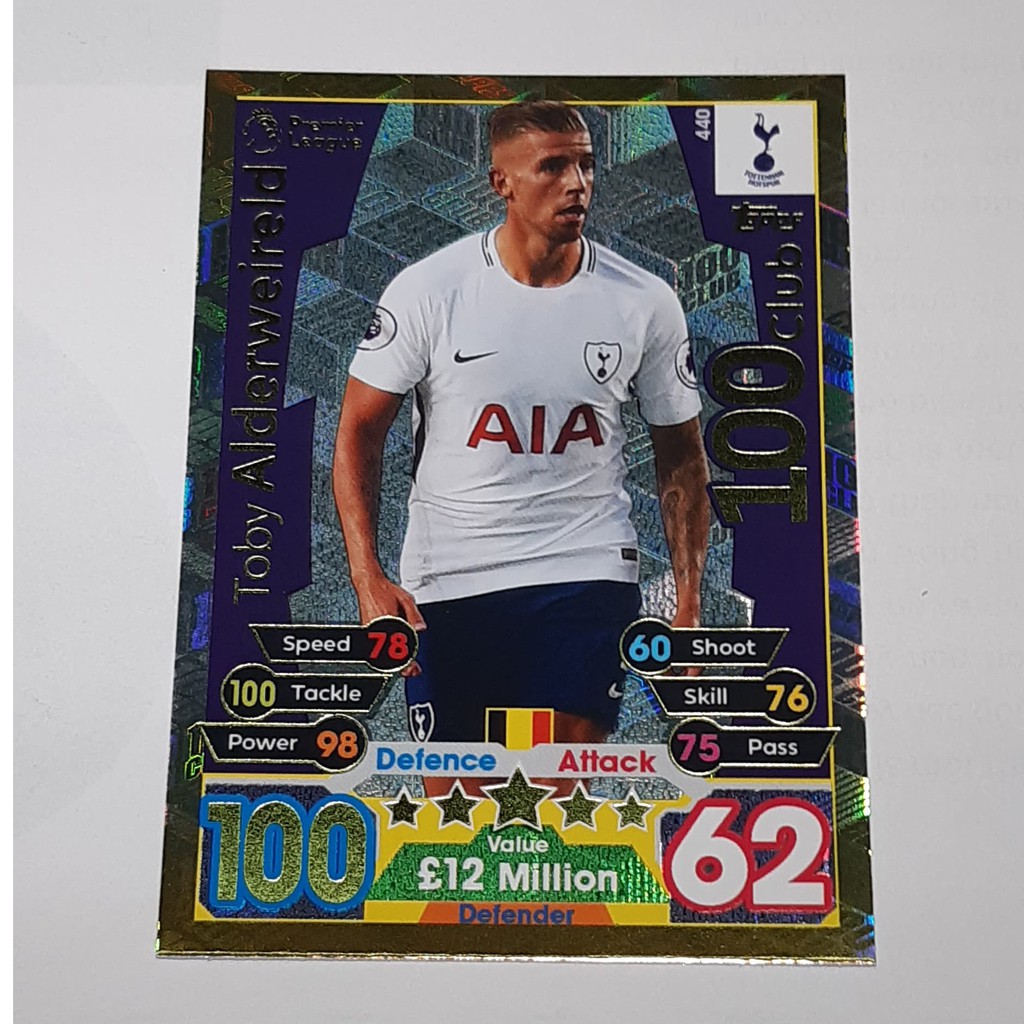 Gói thẻ cầu thủ sưu tầm Match Attax EPL Ngoại hạng Anh mùa 17/18 Gồm 5 thẻ