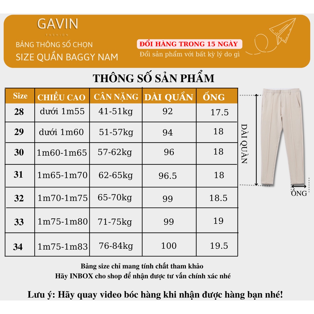 Quần âu nam Gavin vải lụa hàn co giãn,Quần baggy nam ống rộng không nhăn không xù loại tây âu Premium thời trang (BGA)