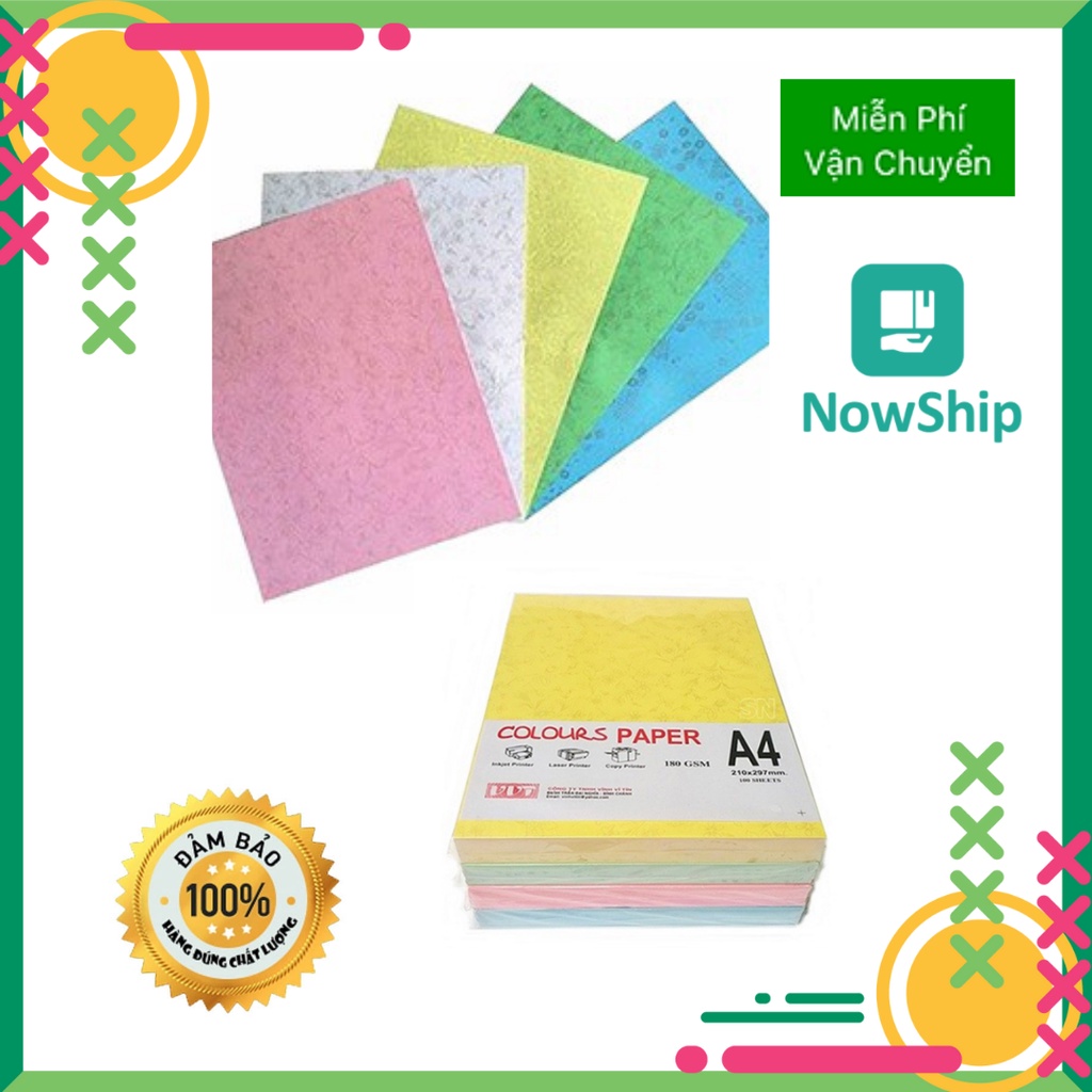 Bìa Thơm A4 ĐL180gsm (100 tờ) , ĐL 80gsm (250 tờ) (Giấy Bìa Thơm Hoa Vân)