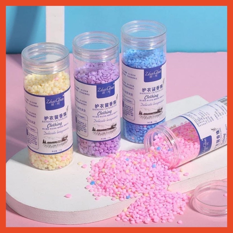 Hạt xả thơm quần áo , Hạt giặt lưu hương thơm nước hoa Viên bỏ vào máy giặt quần áo mềm mại lưu hương thơm 72h