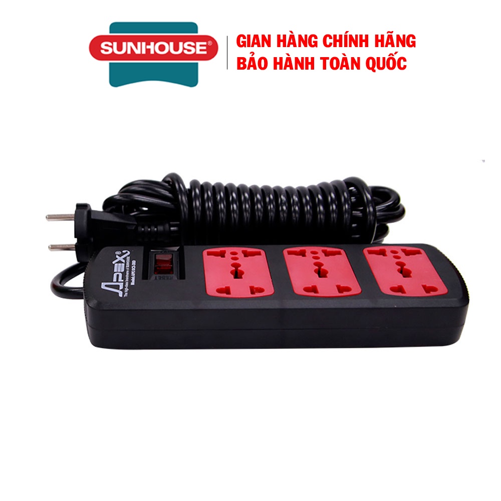 Ổ cắm điện Sunhouse APE-OC5-3RD - Bảo hành 12 tháng