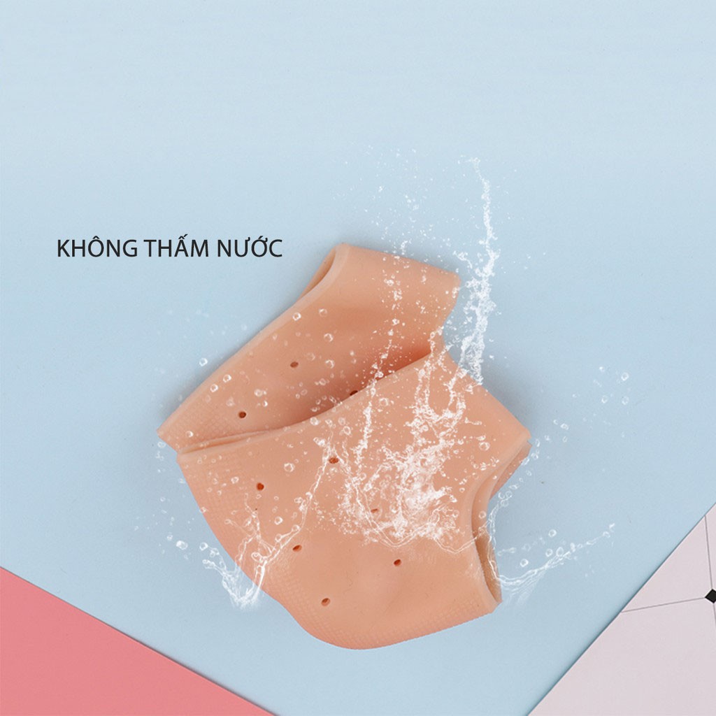 Vớ Bọc Gót Chân Silicone Chống Nứt Nẻ, Bong Tróc Da