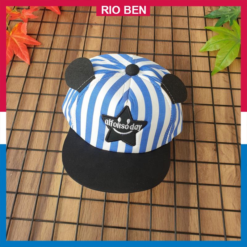 Nón vải cho bé, thiết kế có tai dễ thương, bé nhỏ dưới 2 tuổi RBN040