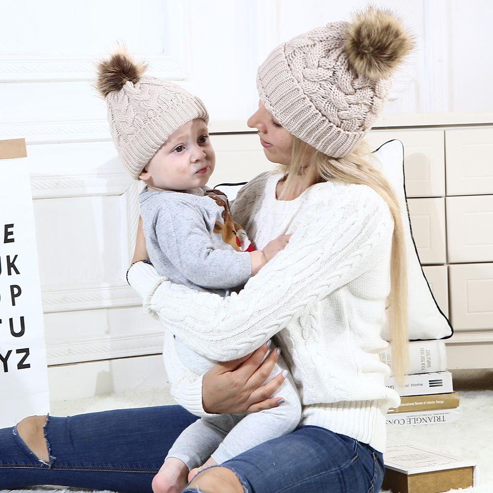 ME Mũ Len Beanie Giữ ẤM Cho NgườI LớN Và Trẻ Em