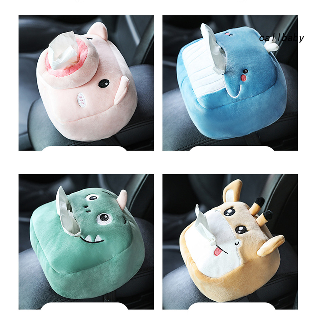 CL-Hanging Tissue Box Vivid Cartoon Pattern Decoration Animal Shape Tissue Container for Car