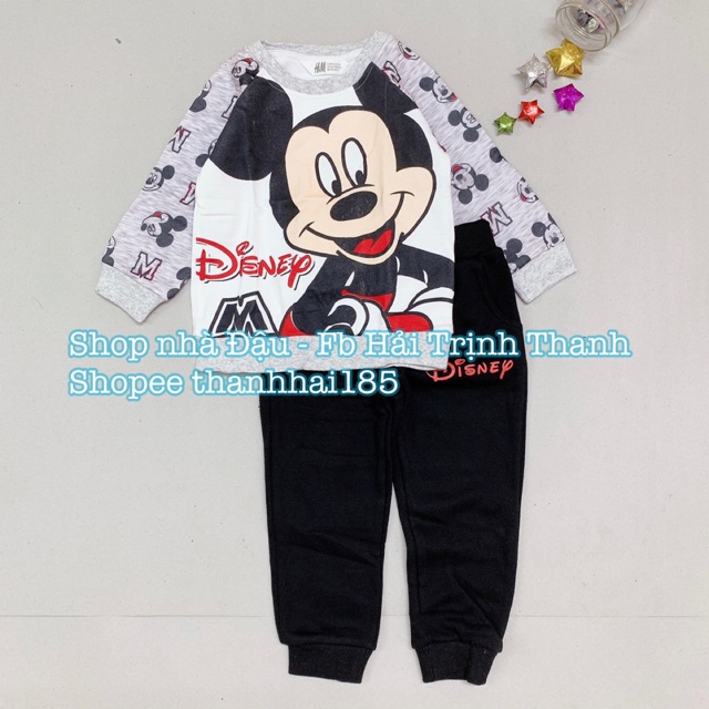 Set nỉ bông xuất dư hoạ tiết mickey