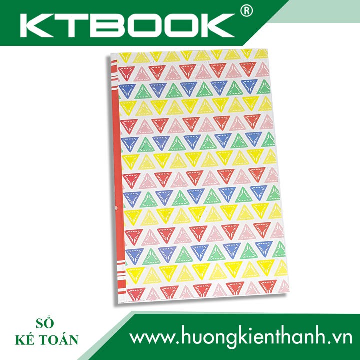 Sổ ghi chép Kế Toán KTBOOK bìa cứng giấy in caro cao cấp size 21 x 33 cm Khổ Lớn 100 trang