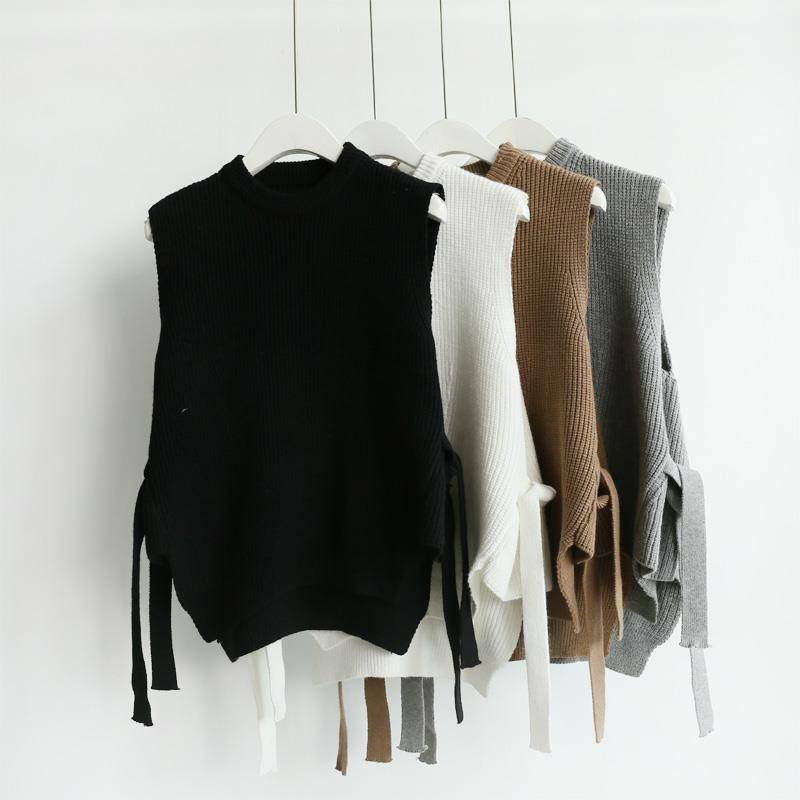 Áo Len Không Tay Dáng Rộng Phong Cách Thời Trang Mới Cho Nữ
