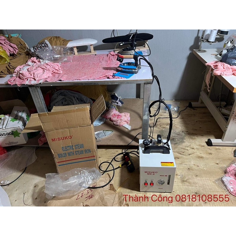 Bộ Nồi Hơi và Bàn là Misuko 3kw. Nồi hơi mini hàng chính hãng misuko hơi nước ra khoẻ nhanh, bàn là dễ dùng