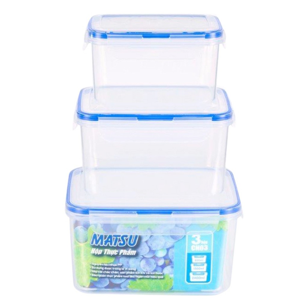 {CHÍNH HÃNG} Hộp nhựa đựng bảo quản thực phẩm chữ nhật Duy Tân an toàn 500ml 800ml 1000ml 1500ml 1800ml 2400ml