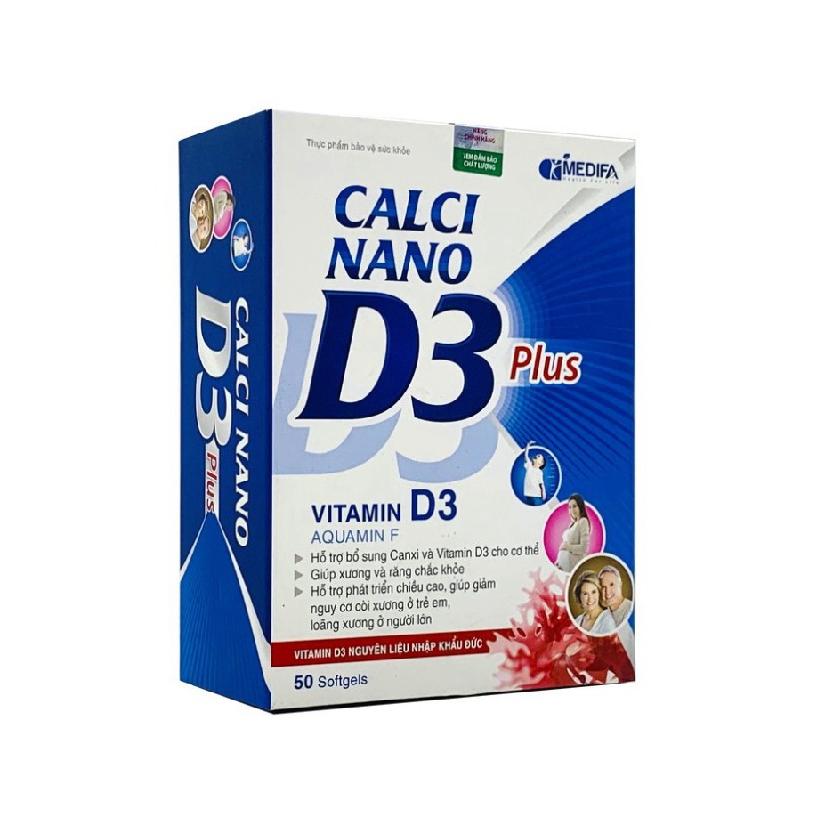 Calci nano D3 Plus - Bổ sung Calci và Vitamin D3 cho cơ thể. [ Giá tốt ]