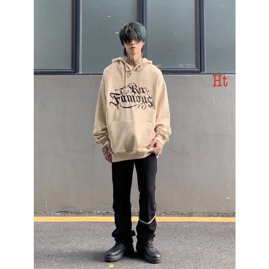 Áo nỉ hoodie ,Famous Áo nỉ hoodie unisex nam nữ form rộng chất liệu Cotton