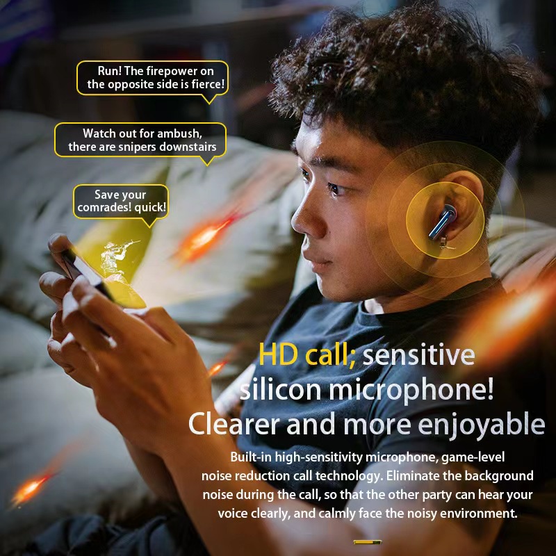 Tai nghe bluetooth S200 thế hệ mới - Siêu phẩm tai nghe Gaming Thiết kế phong cách thể thao- Cá tính-đẳng cấp