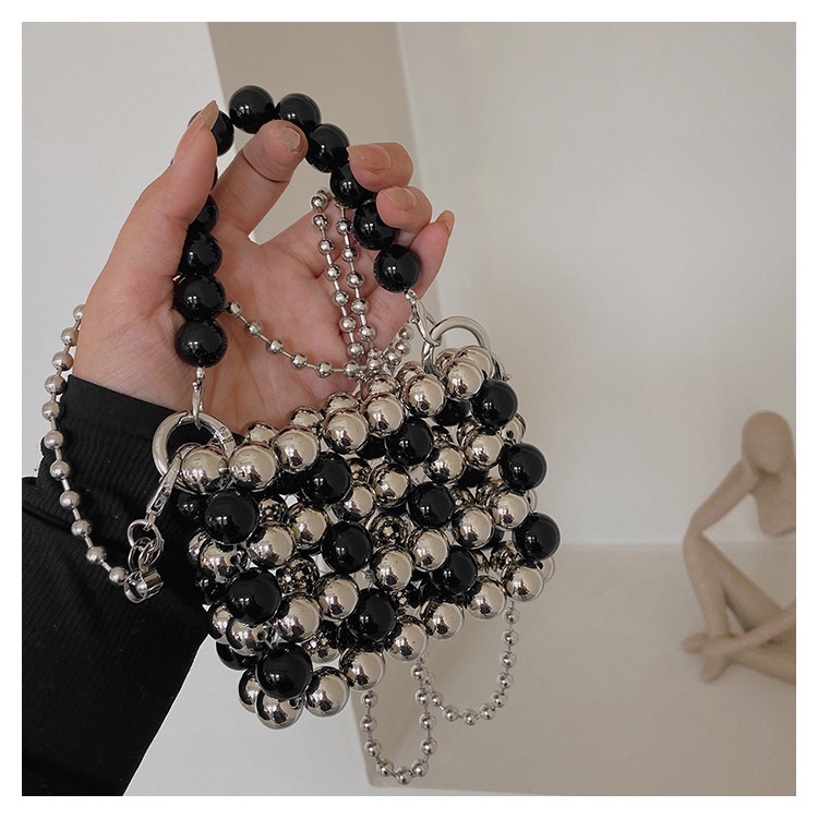 Túi xách đựng son môi IELGY trang trí hạt rỗng thời trang cho nữ