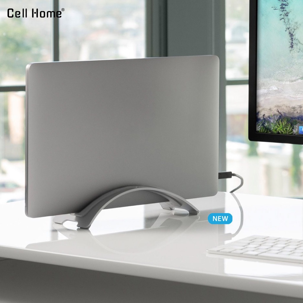 Đế dựng laptop dạng cong hợp kim nhôm giá để laptop kẹp Macbook Surface iPad Tablets để bàn làm việc