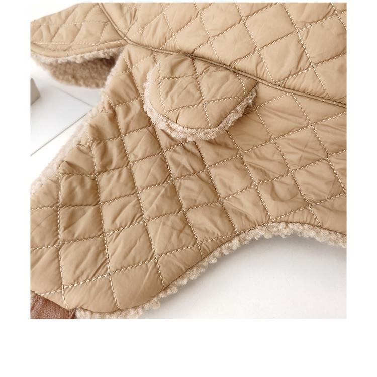 Mũ nhung lông cừu trơn màu kiểu nga dành cho nữ