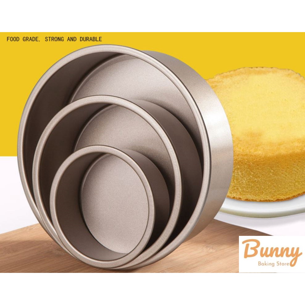 Khuôn tròn chống dính đế rời nướng bánh bông lan