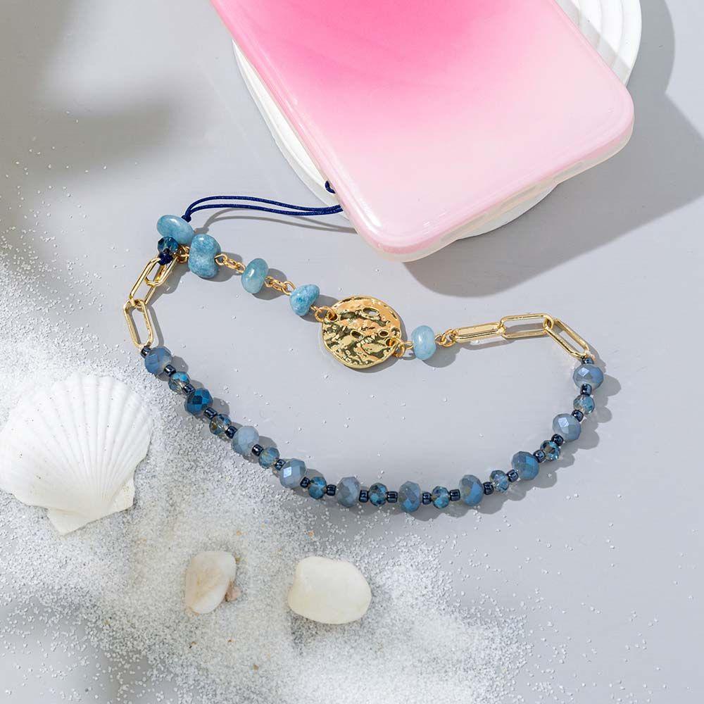 Dây Đeo Điện Thoại Xâu Hạt Nhiều Màu Phong Cách Bohemia