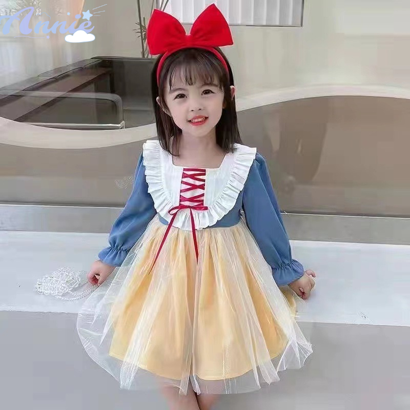Annie Váy Lưới Bông Tuyết Thời Trang Mới Cho Bé Gái