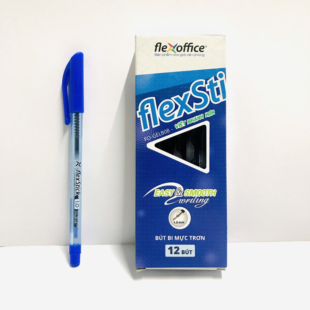 Hộp 12 bút bi Flexstick FO-GELB08 nét 1.0mm