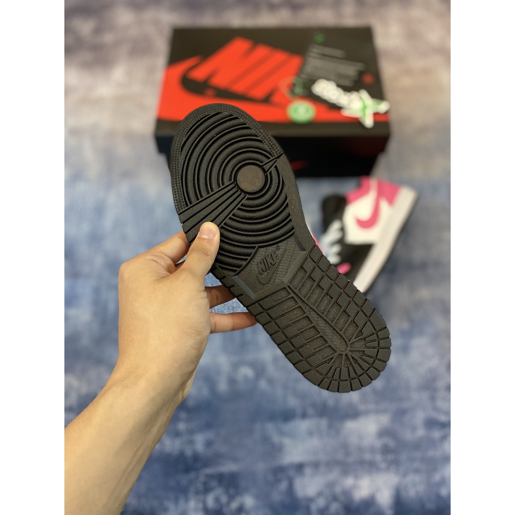 [MyGsneaker] Giày JD1 Hồng đen thấp cổ bản tiêu chuẩn