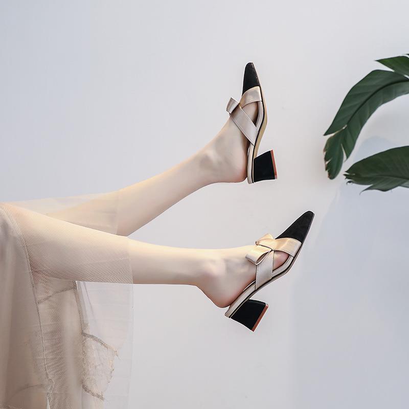 Dép Cao Gót Mũi Nhọn Thời Trang Thanh Lịch Dành Cho Nữ