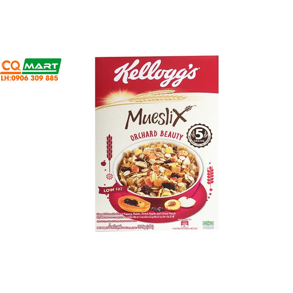 Ngũ Cốc Ăn Sáng Hỗ Trợ Giảm Cân Kellogg's Mueslix Orchard 375g