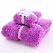 Bộ 2 khăn tắm lớn cao cấp MDT, khăn tắm lông cừu 70x140 và 35x75 lông mềm thấm hút tốt không rụng lông _CKT