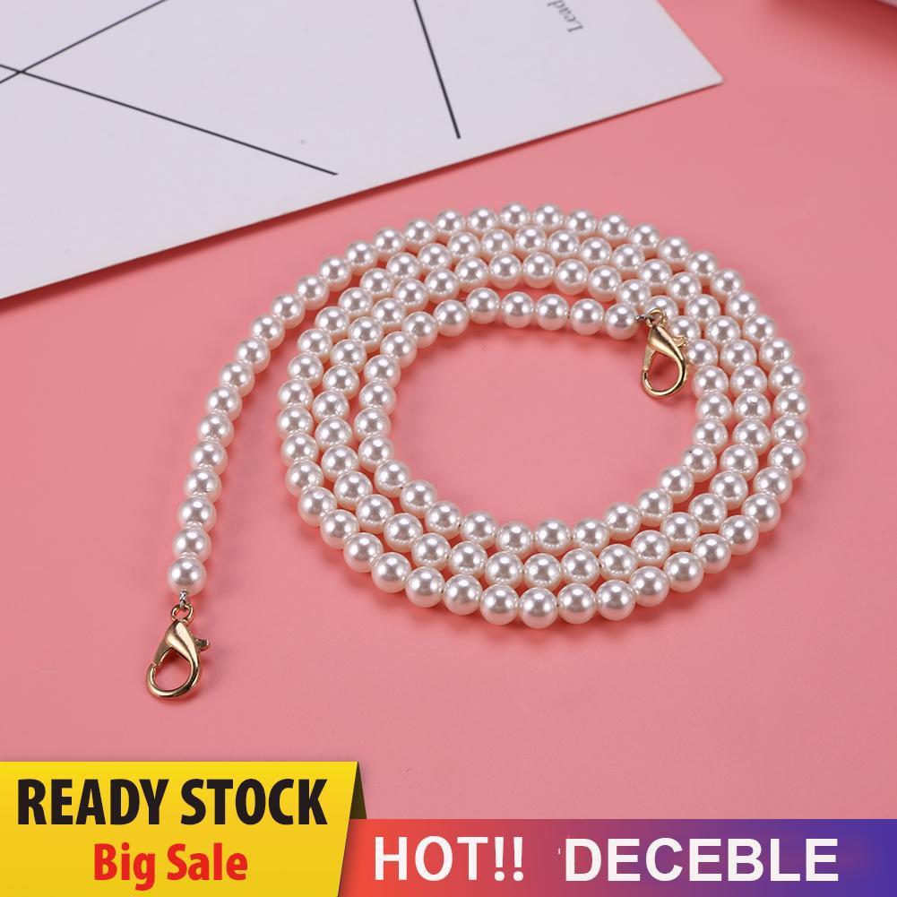 Dây Đeo Túi Xách / Đeo Vai / Đeo Chéo Đính Hạt Ngọc Trai Thay Thế Cho Nữ