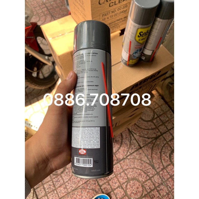 Chai xịt vệ sinh bo mạch điện Selsil