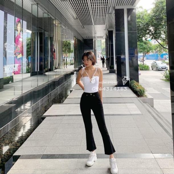 Sale Tết- ‼️RESTOCK ‼️Quần Jean Ống Loe 9 tấc Xuất xịn Chuẩn Form az1 *