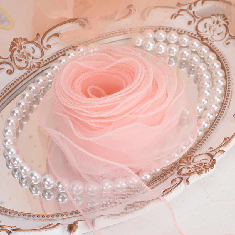 Cuộn Dây Ruy Băng 5M Dùng Trang Trí Viền Bánh Kem Xinh Xắn edge