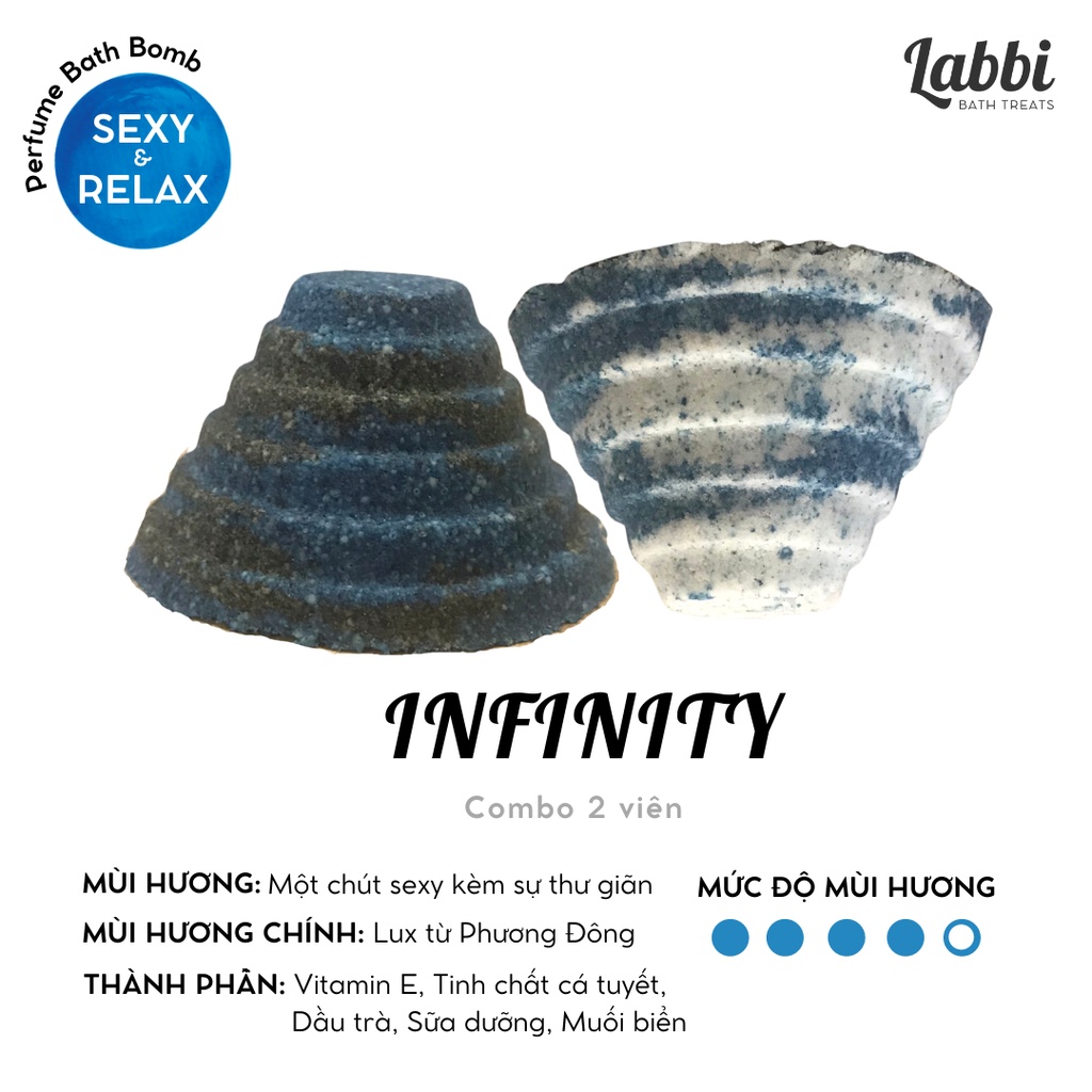 INFINITY [Labbi] Bath bomb /  Bom tắm / Viên thả bồn tắm