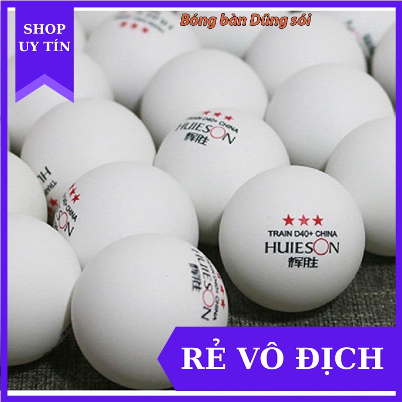 Banh bóng bàn tập luyện Hueison 3 sao