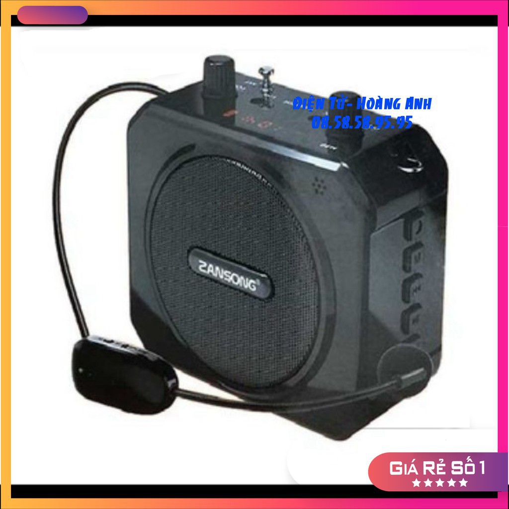 Máy trợ giảng zansong M80  loa trợ giảng dòng micro không dây bluetooth đài fm